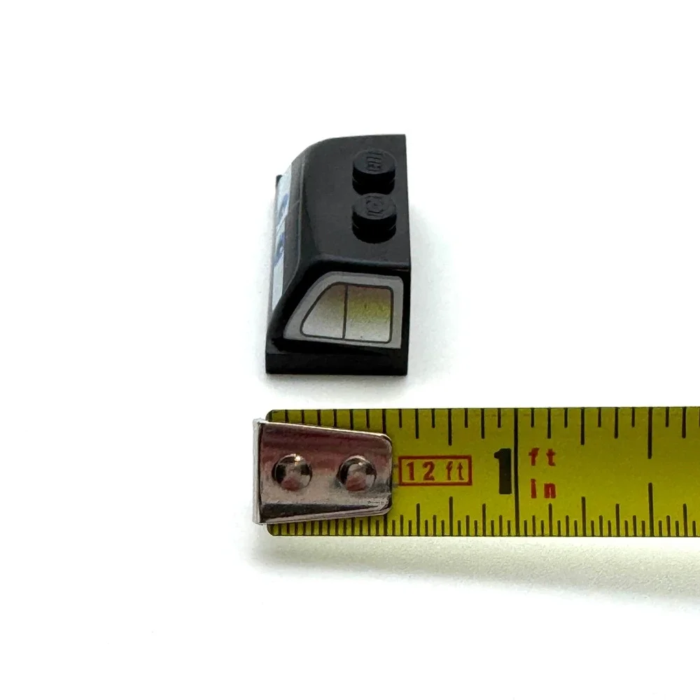 LEGO Windscreen 2x4x1 1/3 Black Cars Blue Eyes 30841 Part Replacement